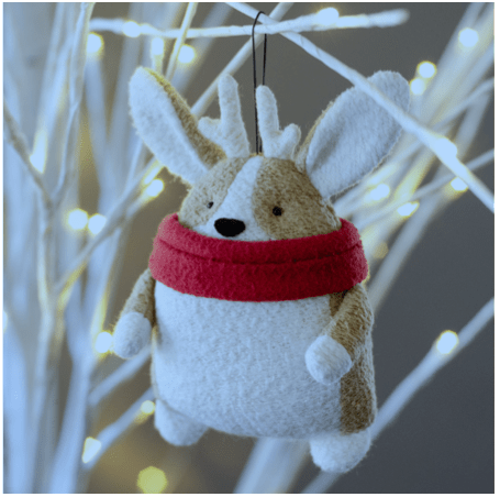 Выкройка мягкая игрушка новогодняя собака Корги